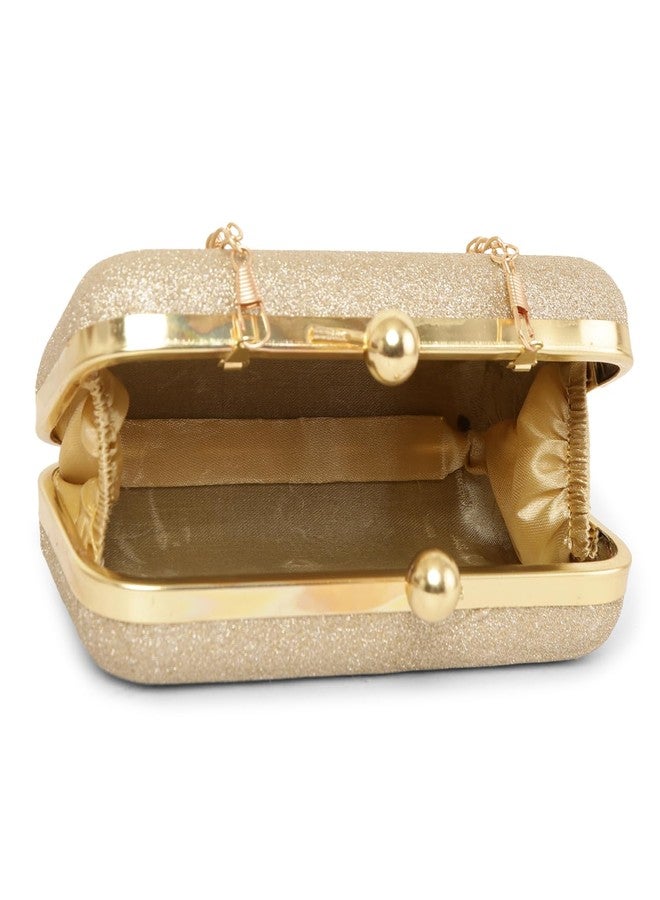 CULT FACTORY Golden Party Clutches for Women Stylish Resin Clutch for Wedding - Image 5